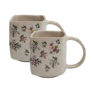 Modern Square Mugs (Pair)