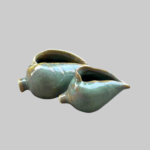 Shell Oil Diyas - Pair