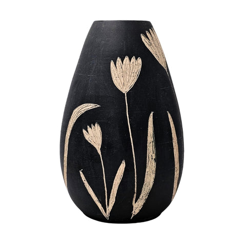 White lilly bulb vase