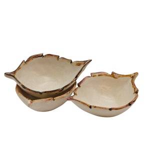 Autumn Leaves Nut bowls (set of 3)