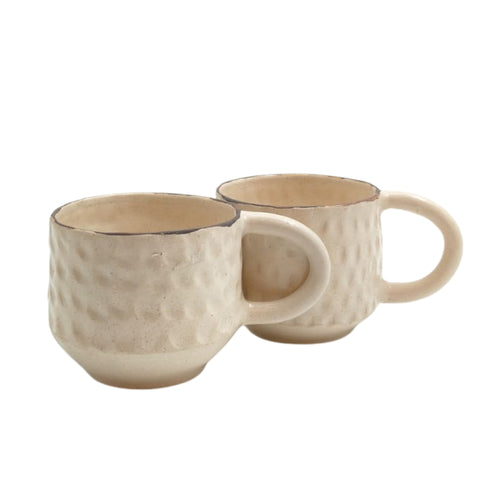 Pinched Barrel tea cups (pair)