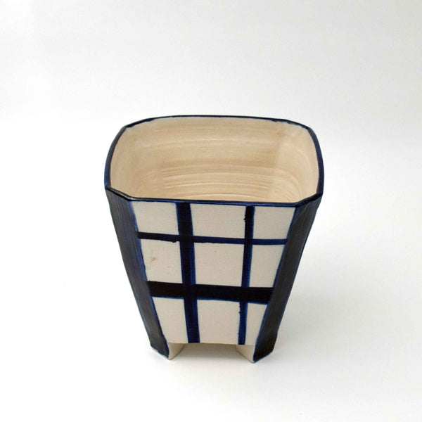 Azure Square vase