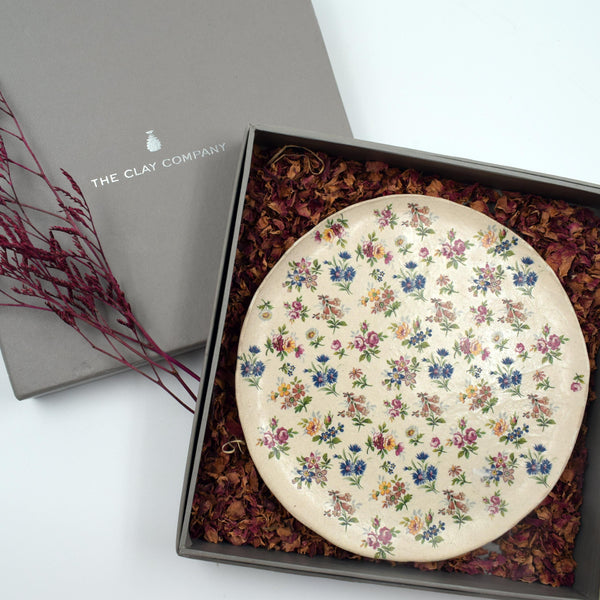 Floral plate (Pair) - 9"