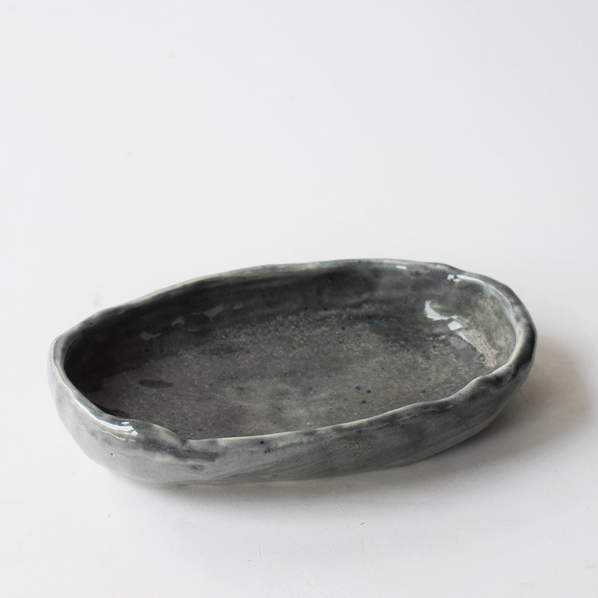 Deep Hummus Dish Ellipse - Medium