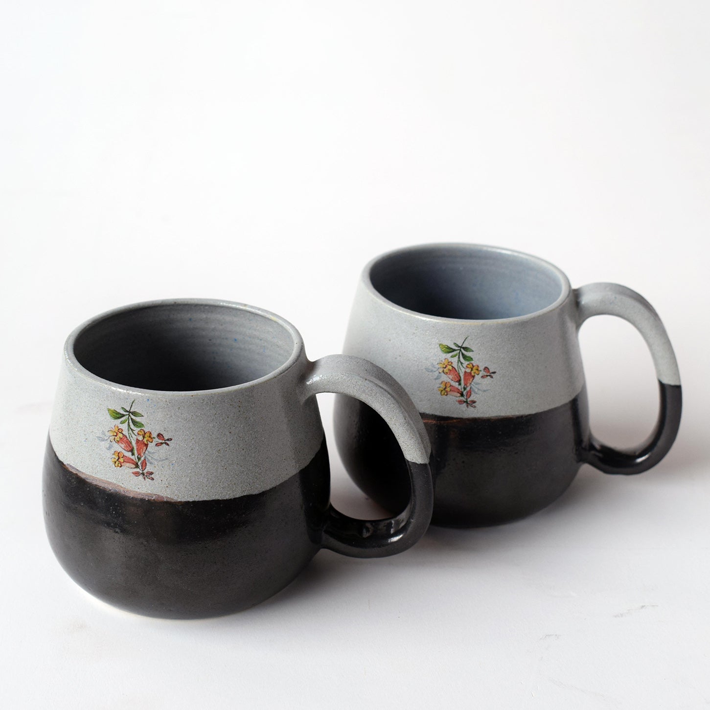 Blooms in Ash Cups (Pair)