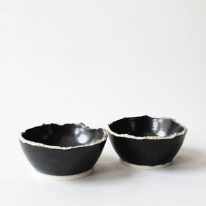 Monochrome Jagged Dipping Bowl Round